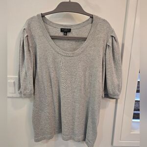 Current Air Gray Scoop Neck Sweater